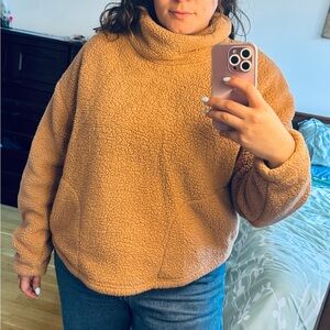 All in Motion Brown Cowl Neck Sweater